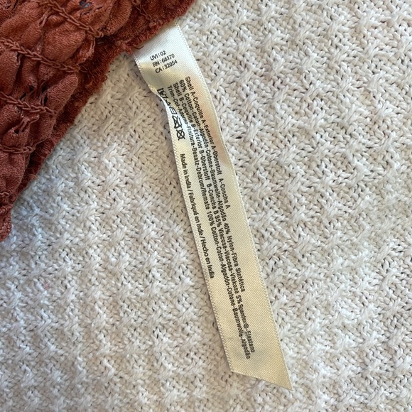 5 for $25 Free People Adelaide Lace Bralette Copper size Small - Picture 8 of 9